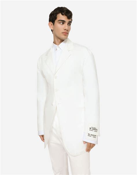 dolce gabbana cotton white jacket